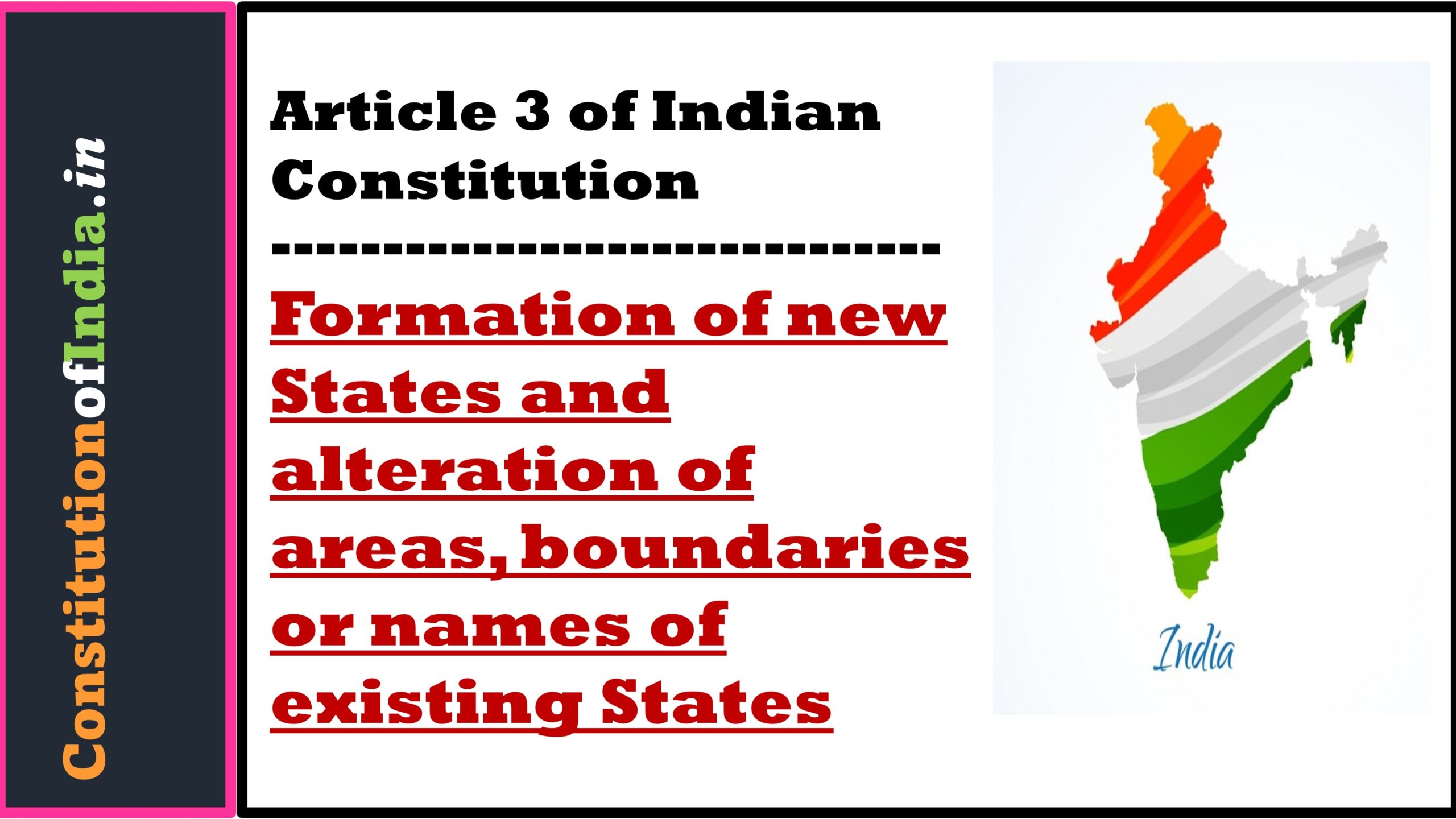 Article 3 of Indian Constitution