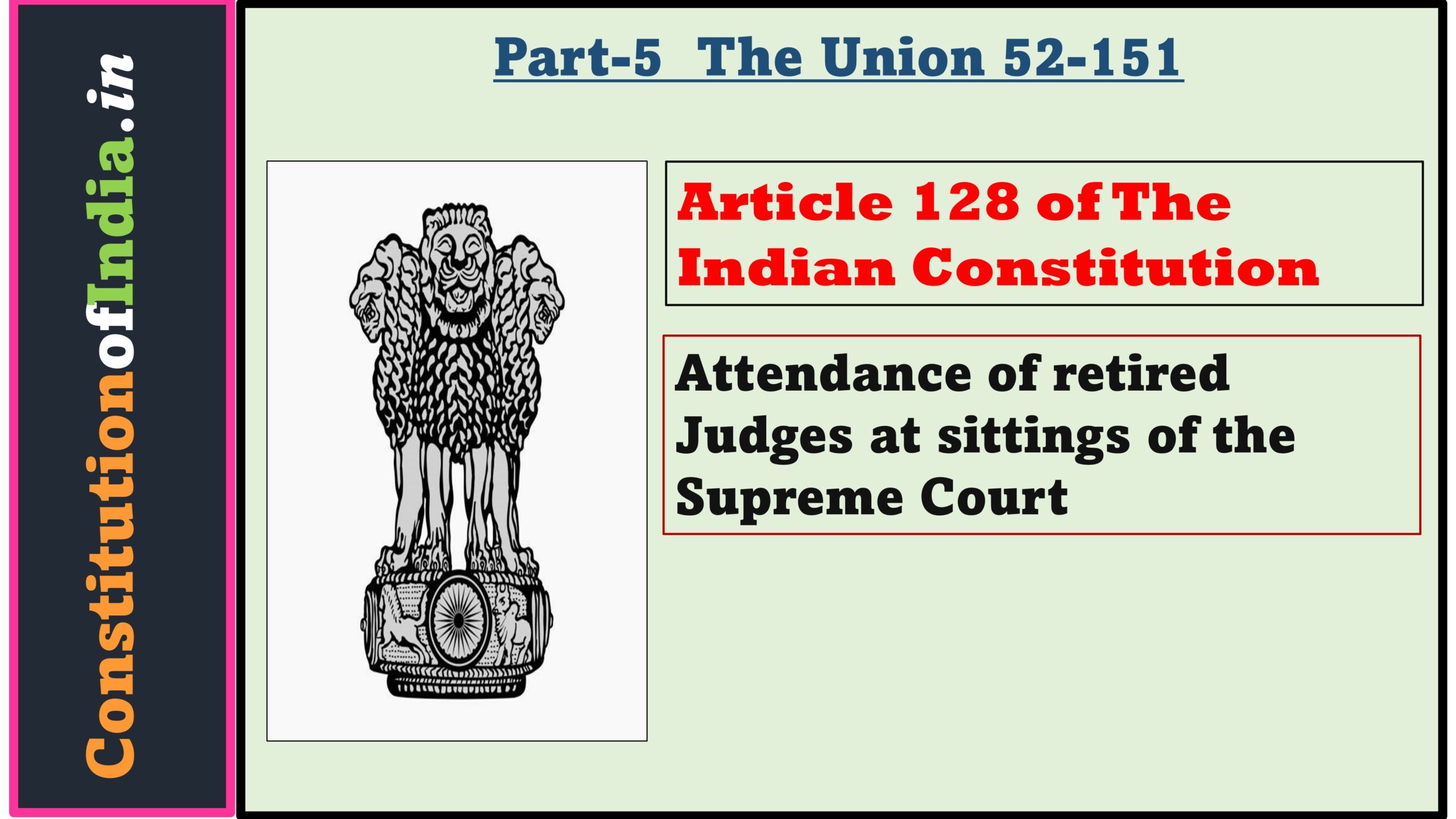 Article 128 of The Indian Constitution