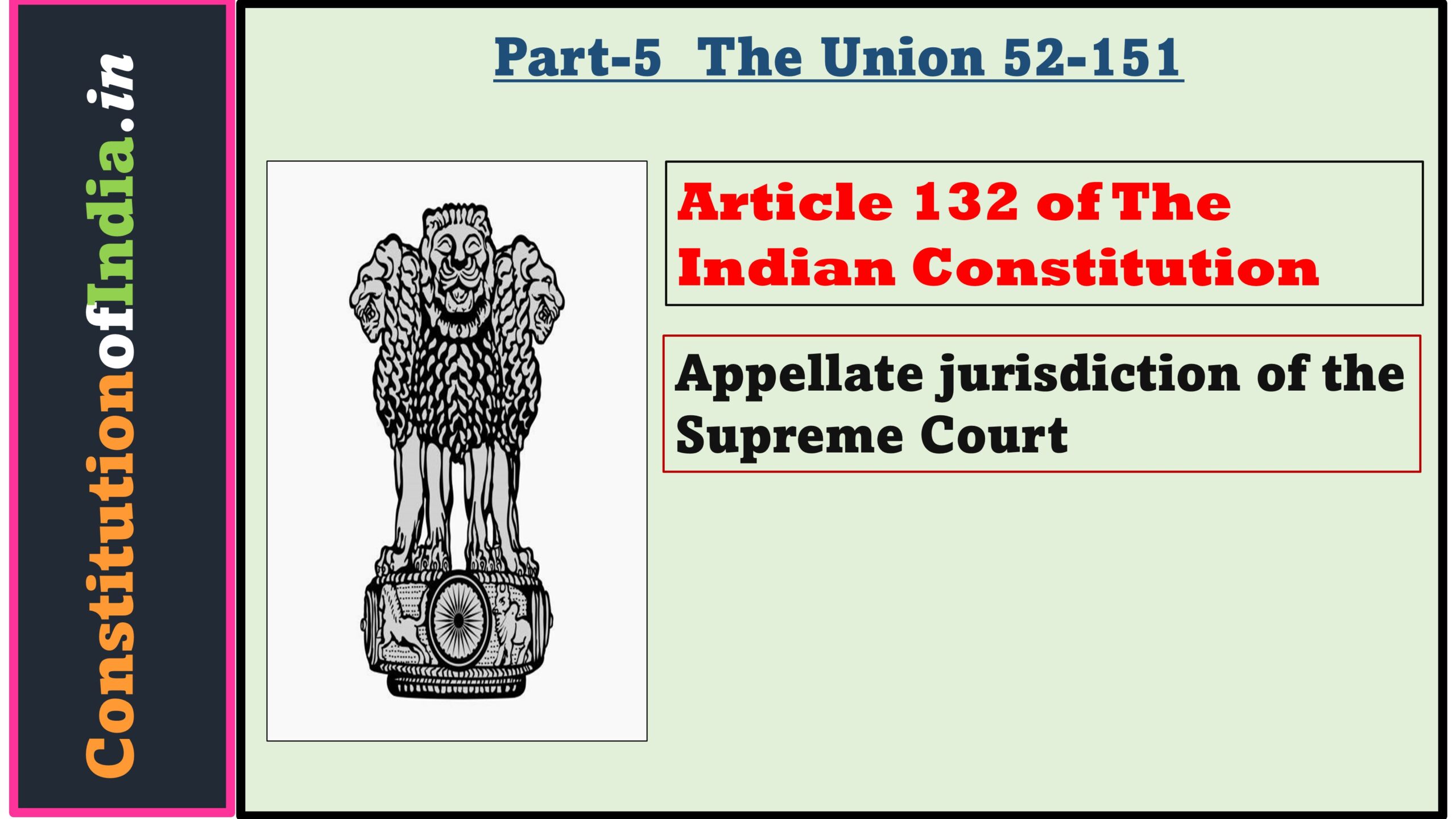 Article 132 of The Indian Constitution