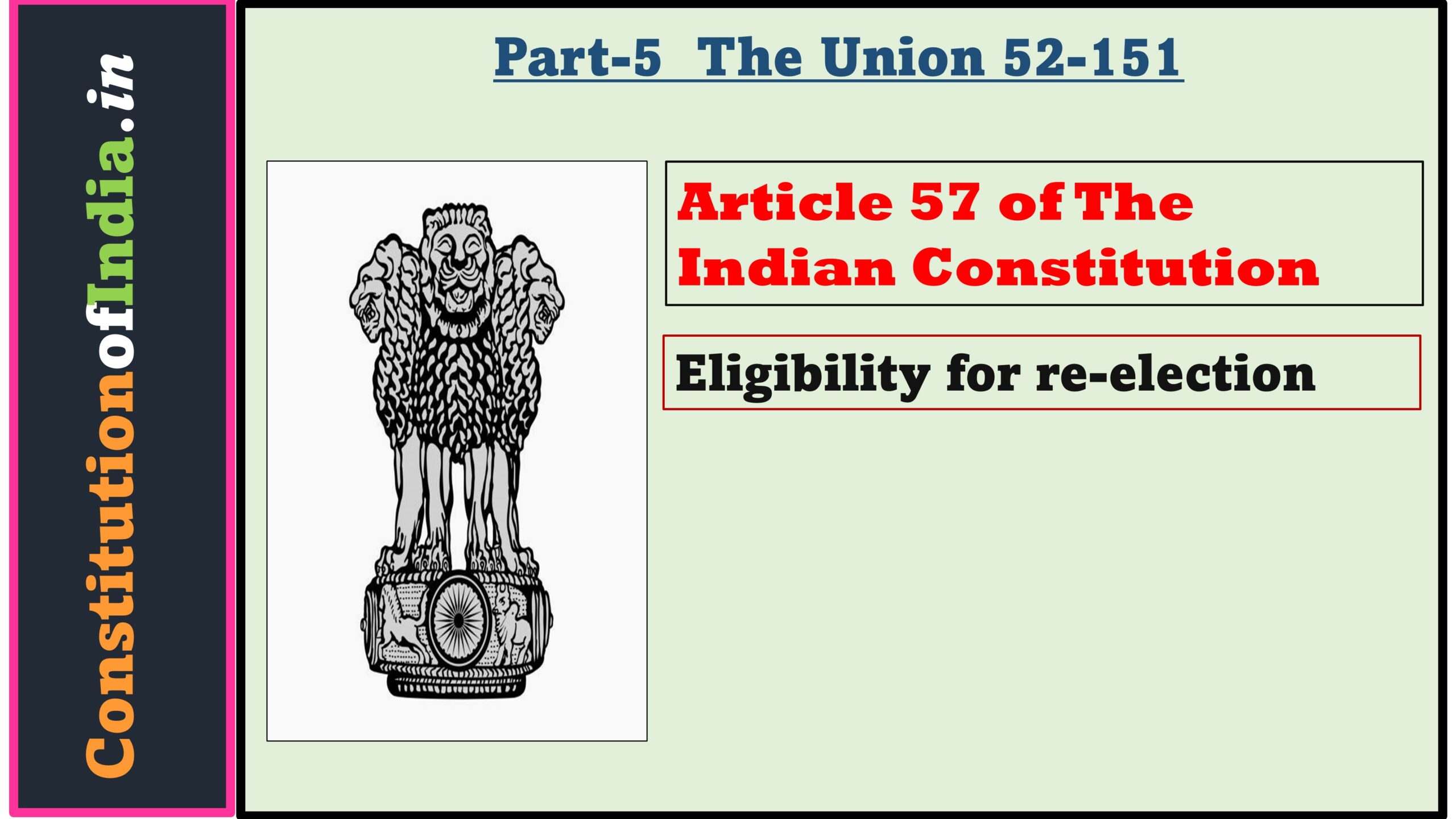 Article 57 of Indian Constitution