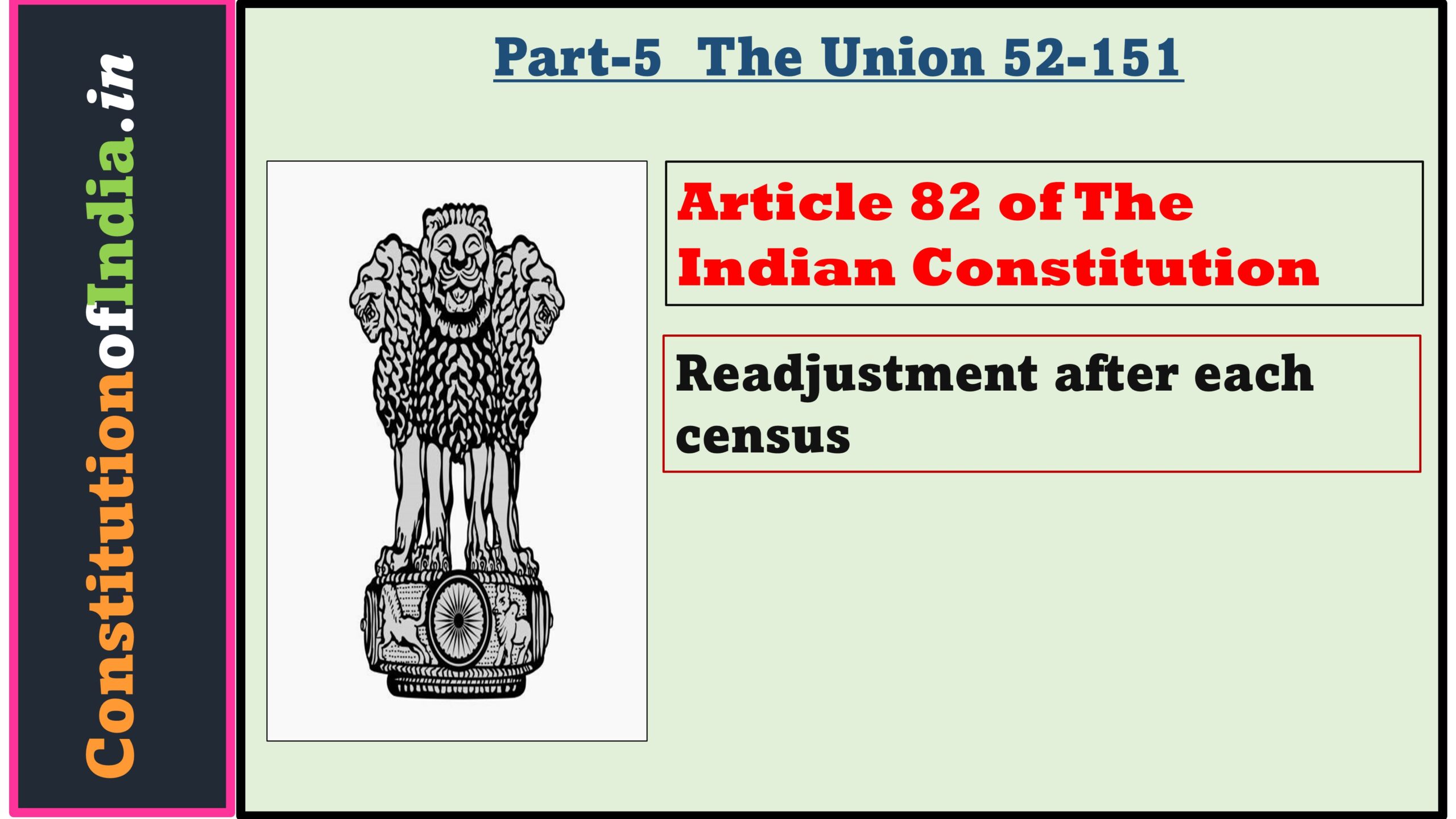 Article 82 of The Indian Constitution