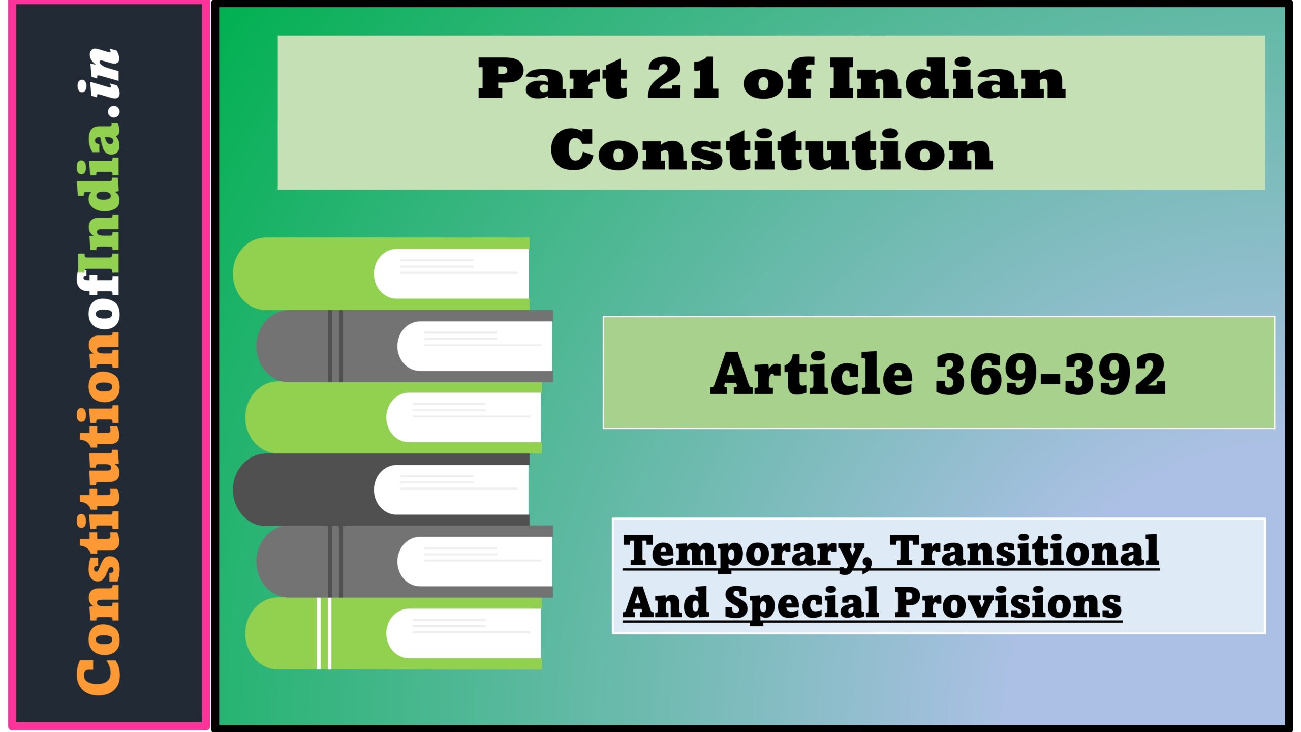 Part 21 of Indian Constitution