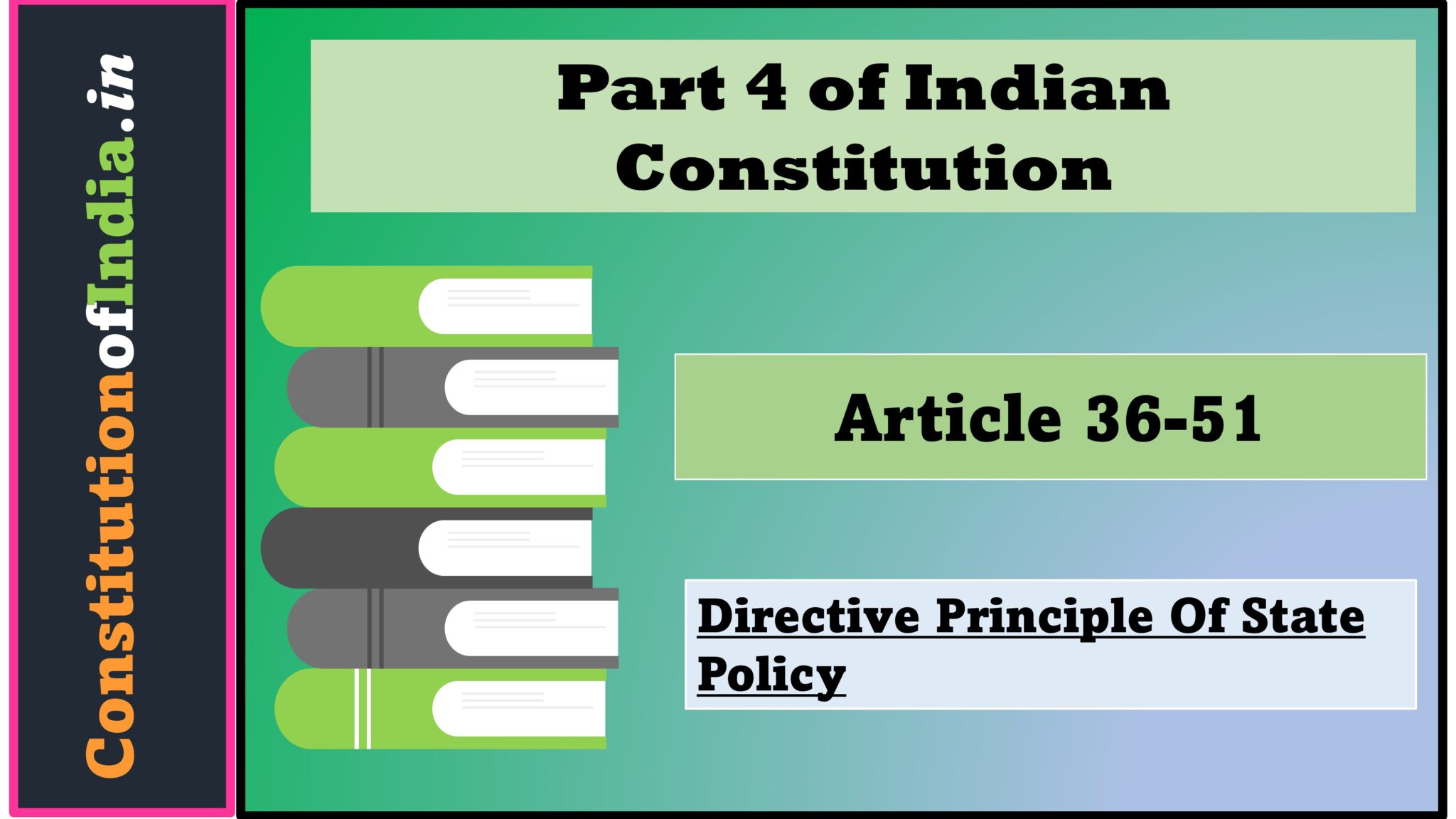 Constitution Of India Part 4 Directive Principles Of State Policy ...