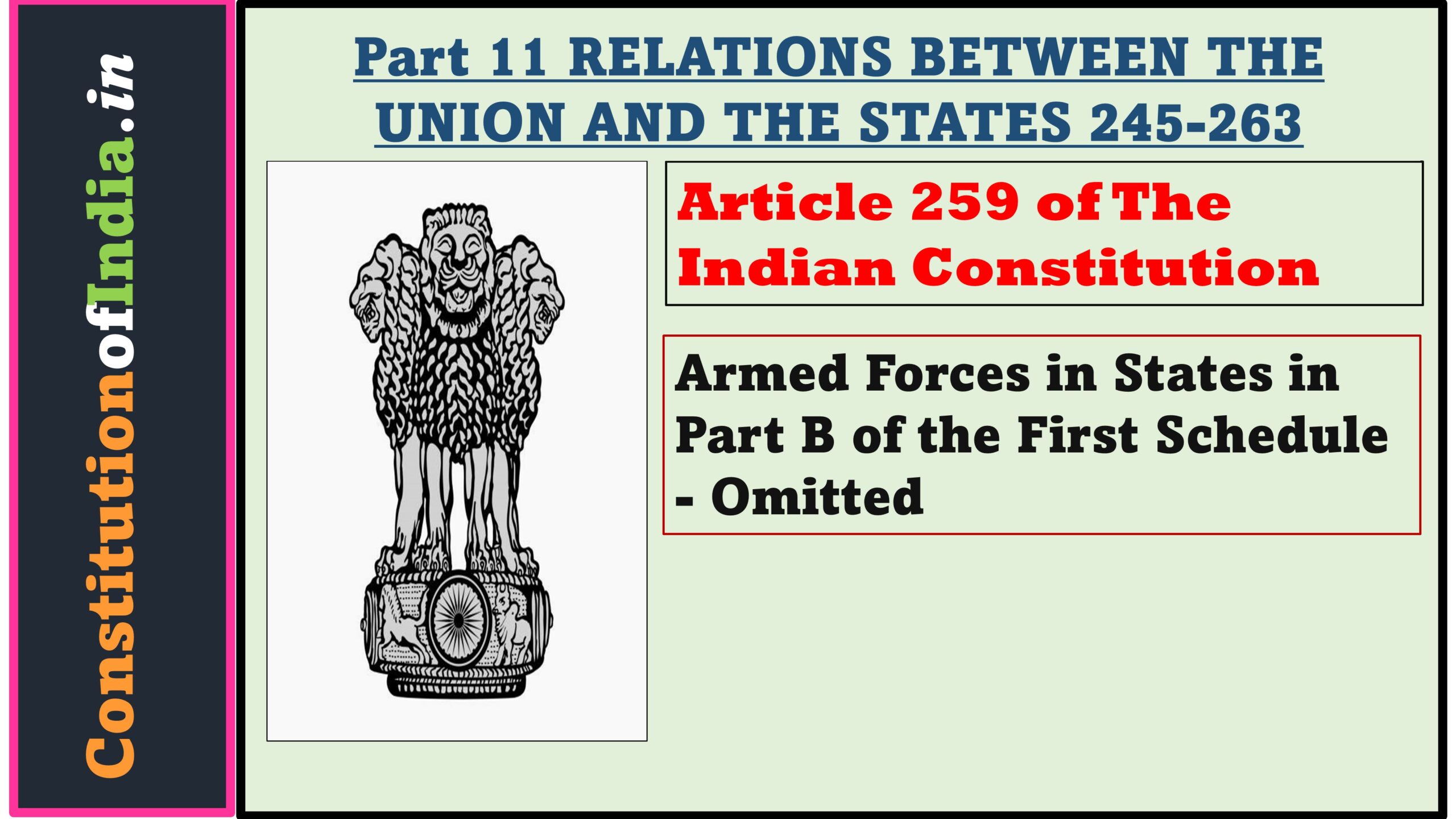 Article 259 of The Indian Constitution
