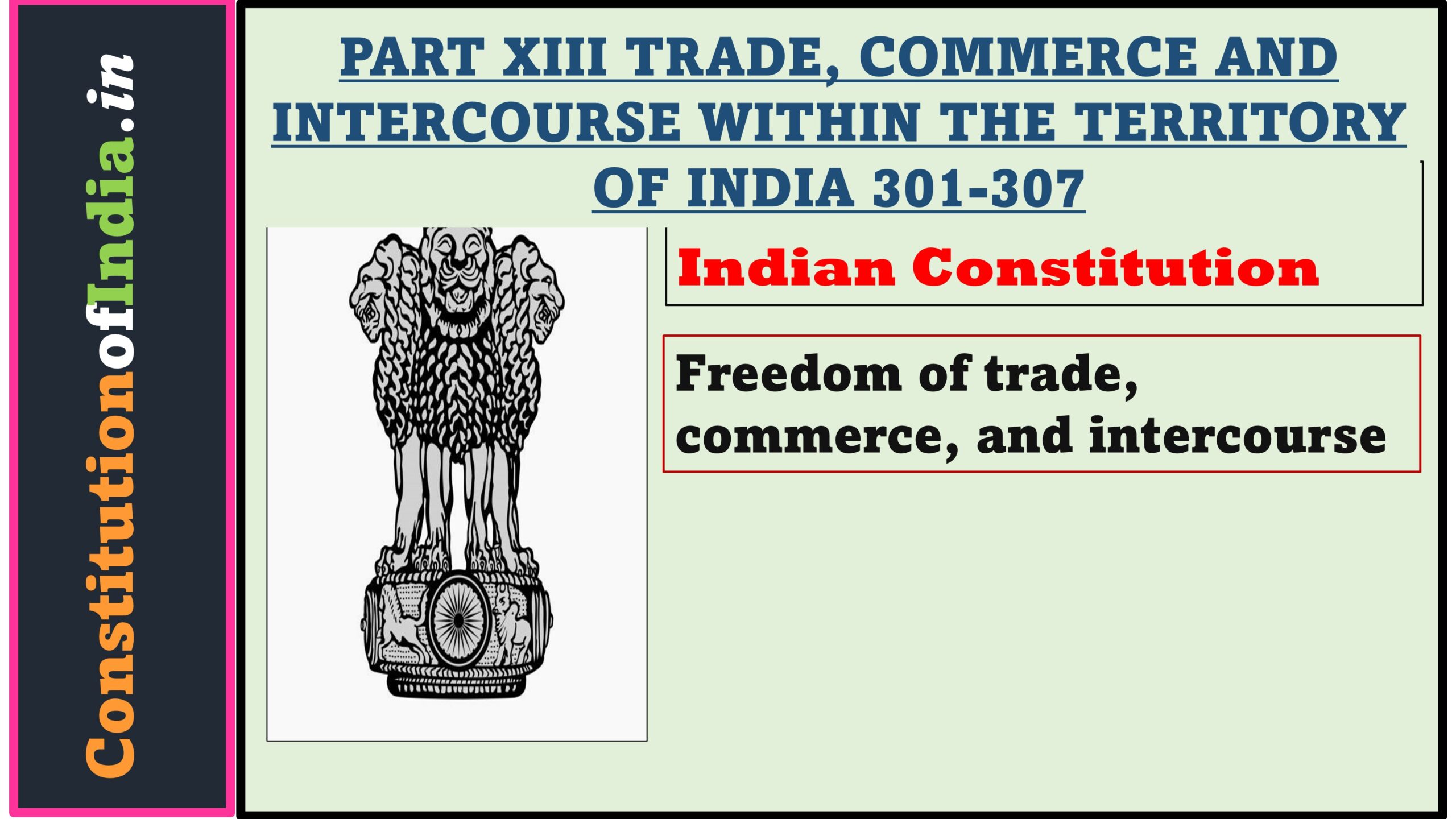 Article 301 of The Indian Constitution