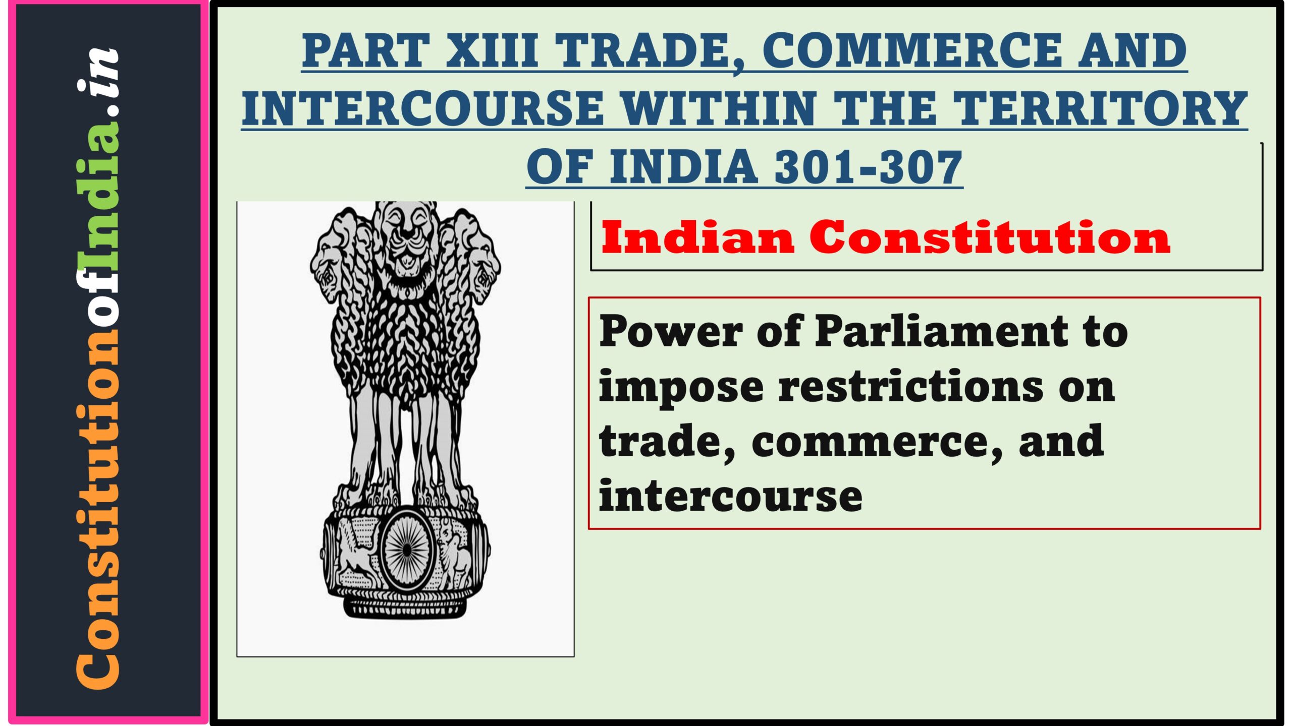 Article 302 of The Indian Constitution