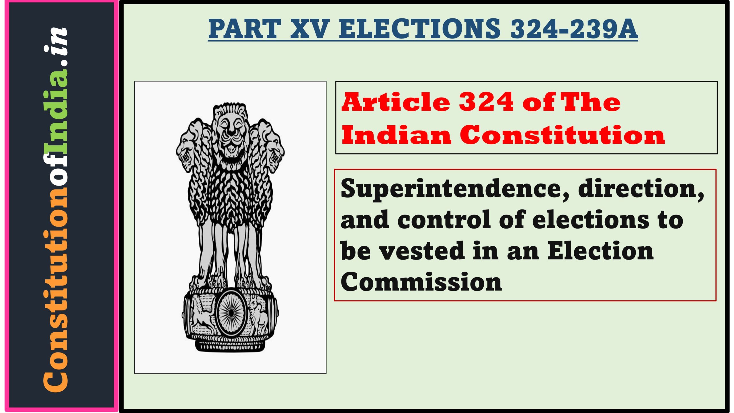 Article 324 of The Indian Constitution