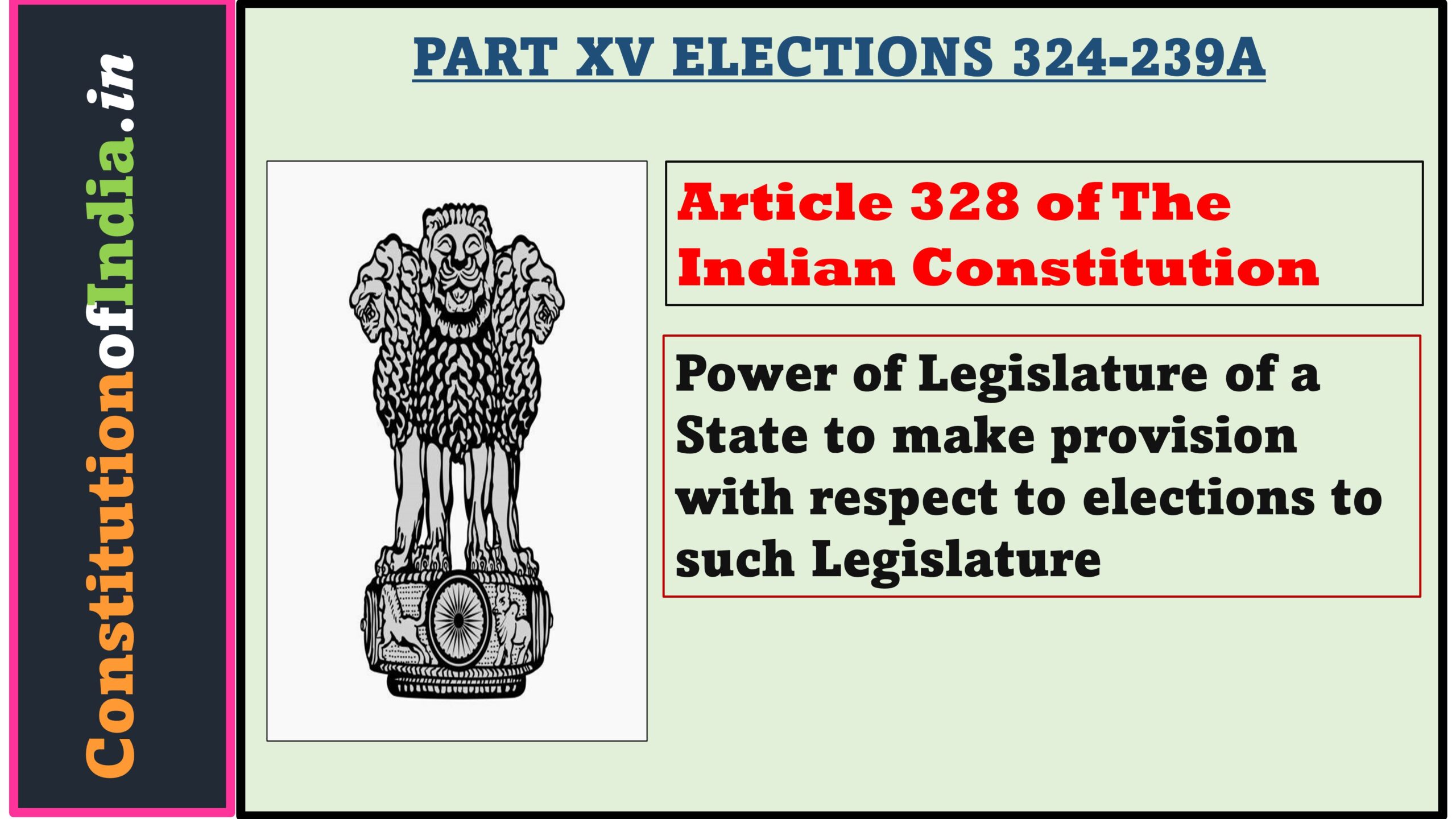 Article 328 of The Indian Constitution