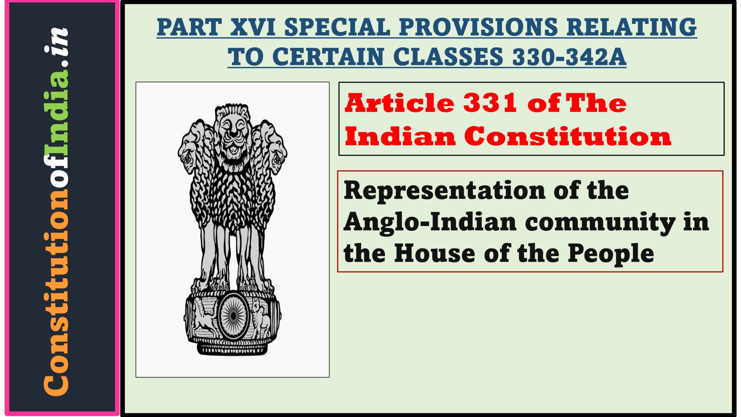 Article 331 of The Indian Constitution