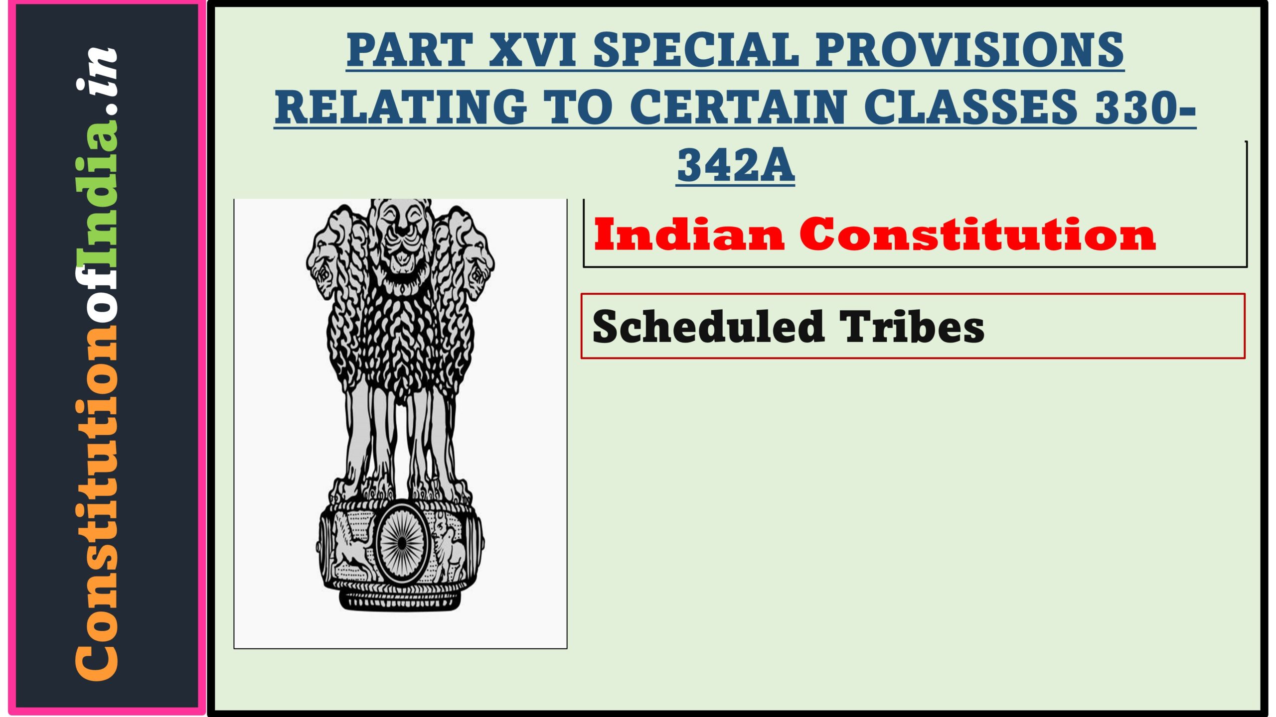 Article 342 of The Indian Constitution