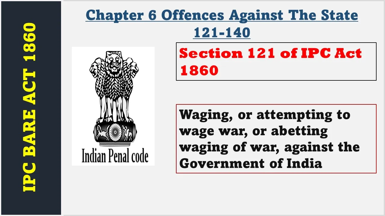 Section 121 of IPC  1860