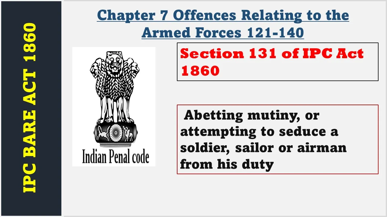 Section 131 of IPC  1860