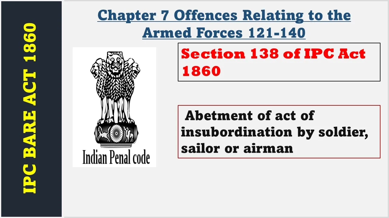 Section 138 of IPC  1860