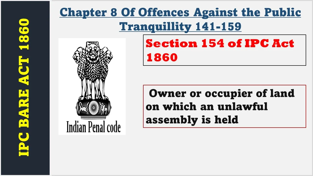 Section 154 of IPC  1860