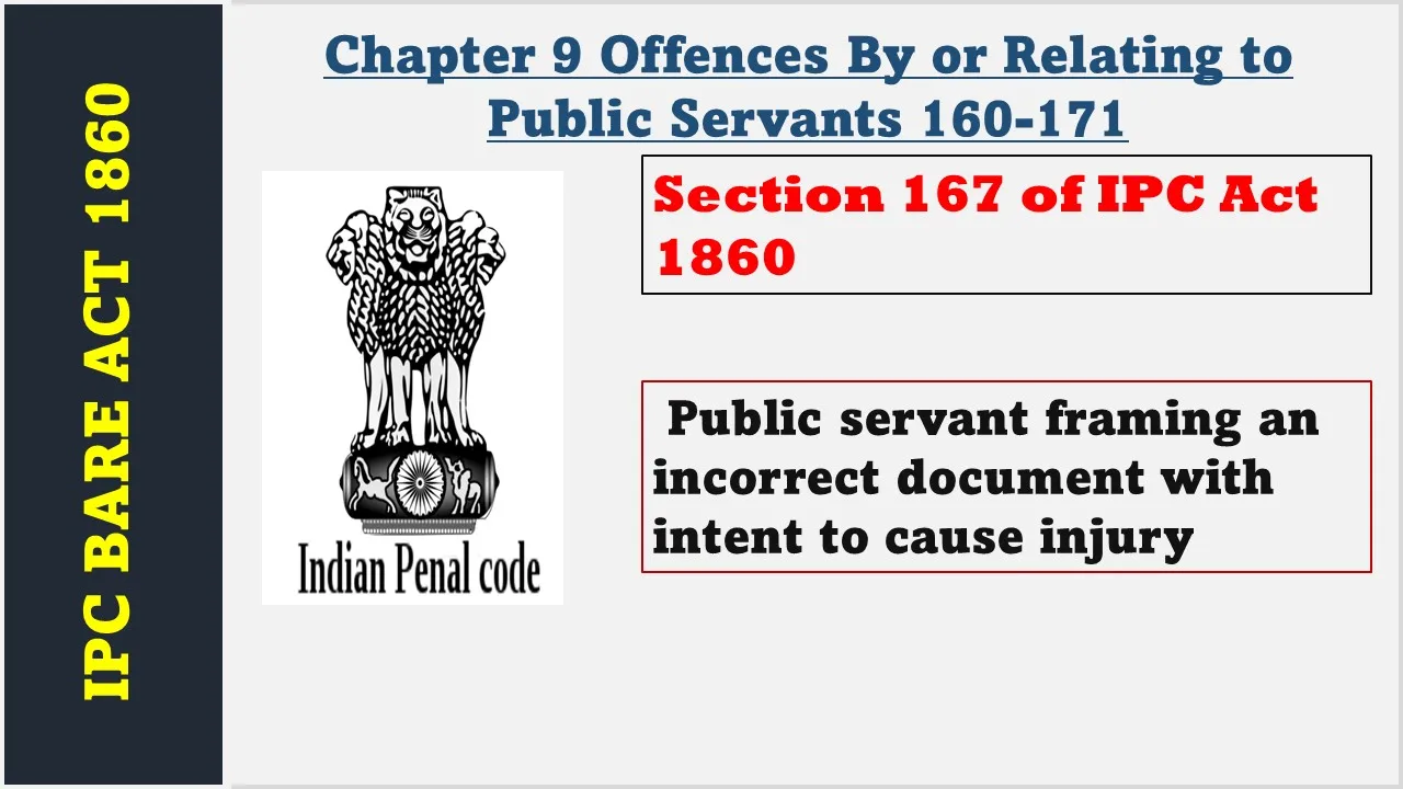 Section 167 of IPC  1860
