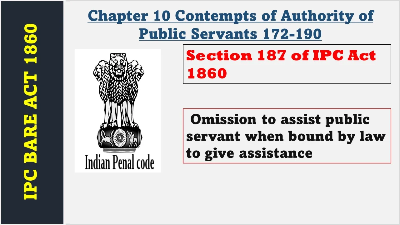 Section 187 of IPC  1860
