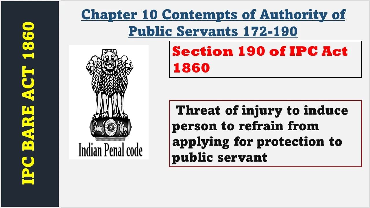Section 190 of IPC  1860