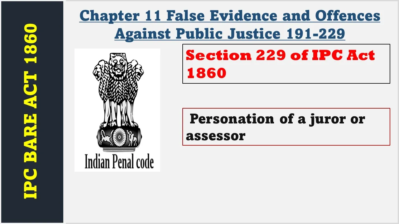 Section 229 of IPC  1860