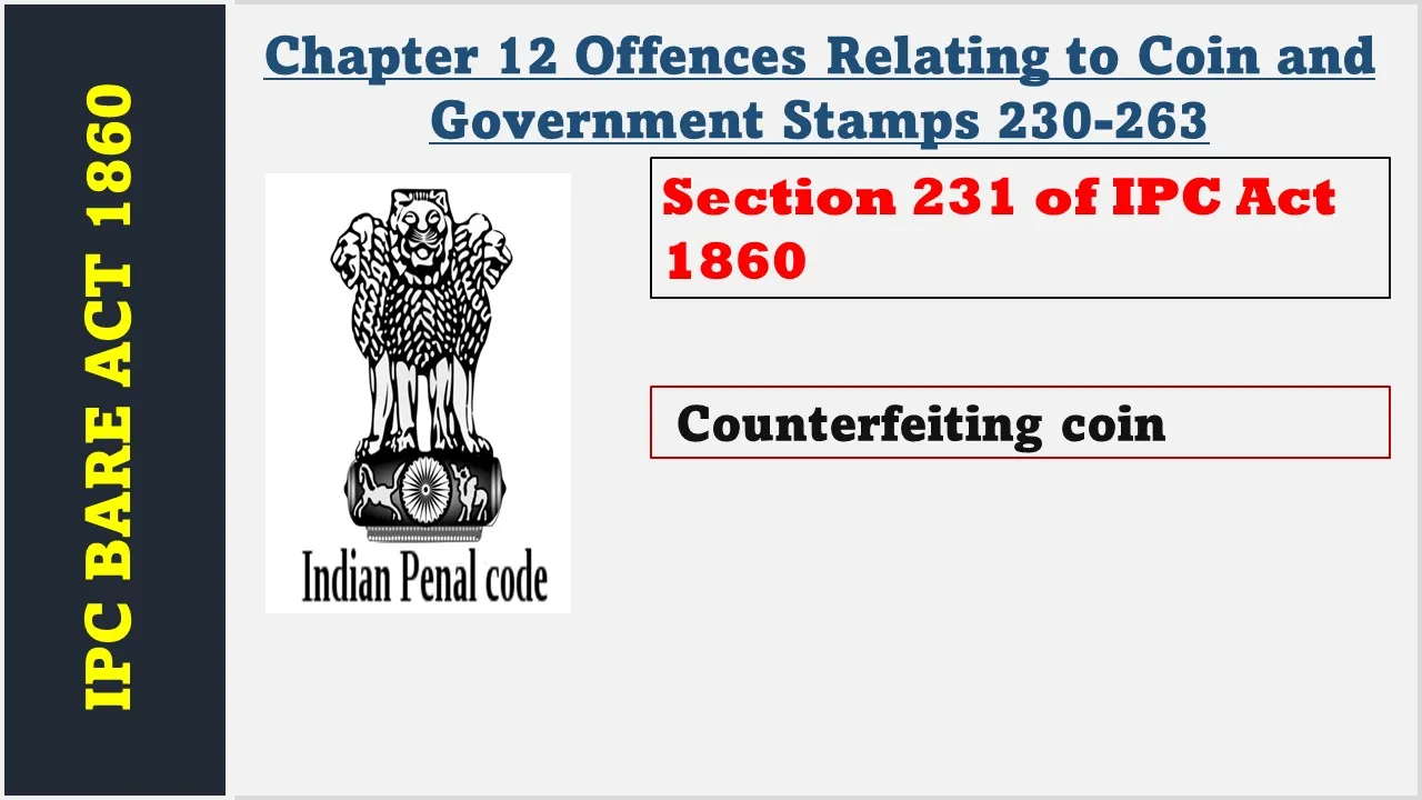 Section 231 of IPC  1860