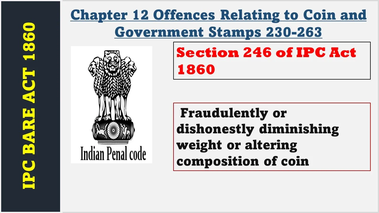 Section 246 of IPC  1860