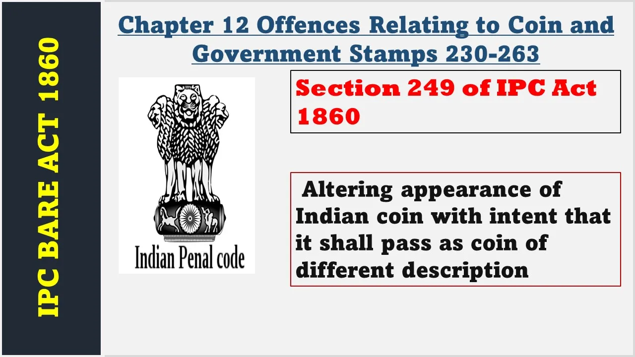 Section 249 of IPC  1860