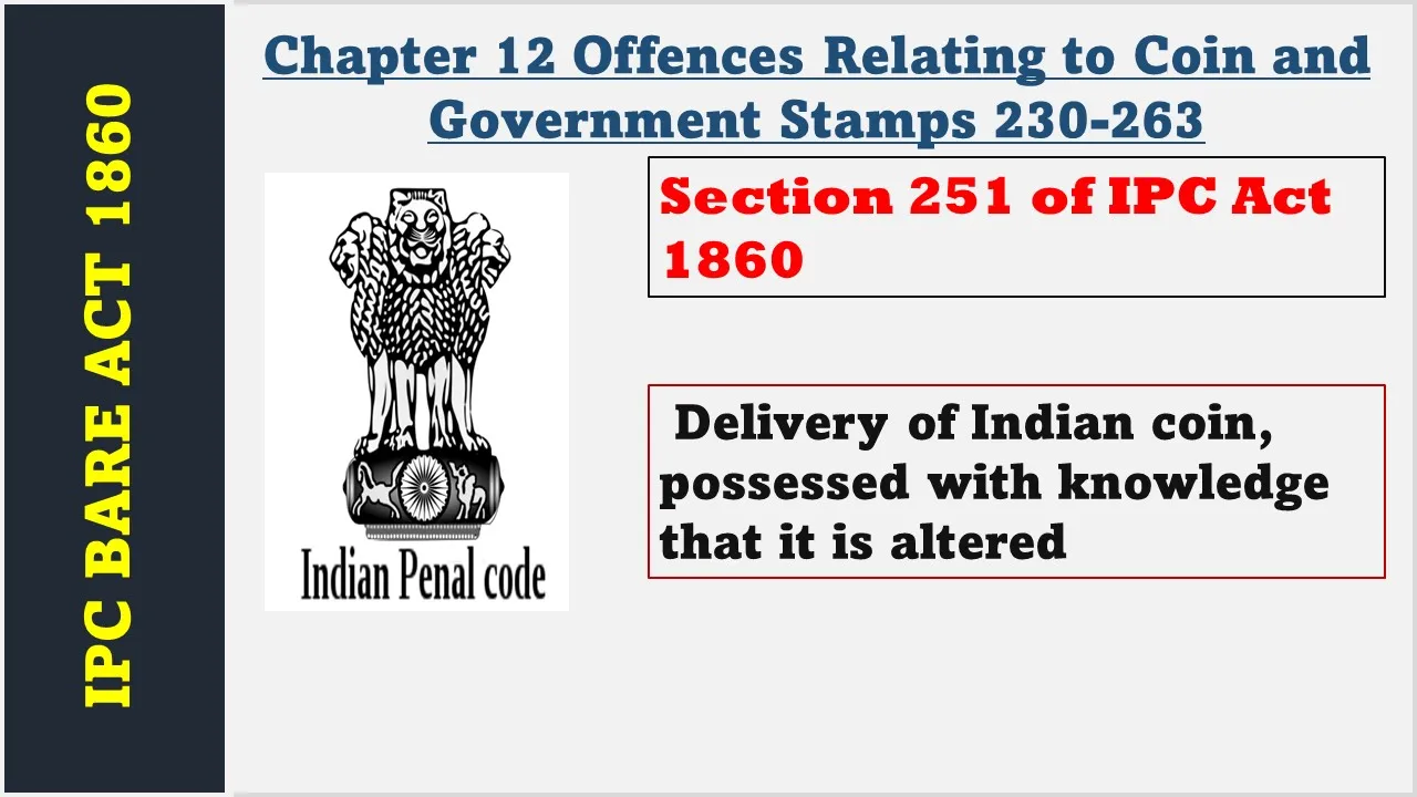 Section 251 of IPC  1860
