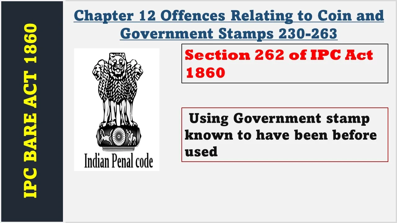 Section 262 of IPC  1860