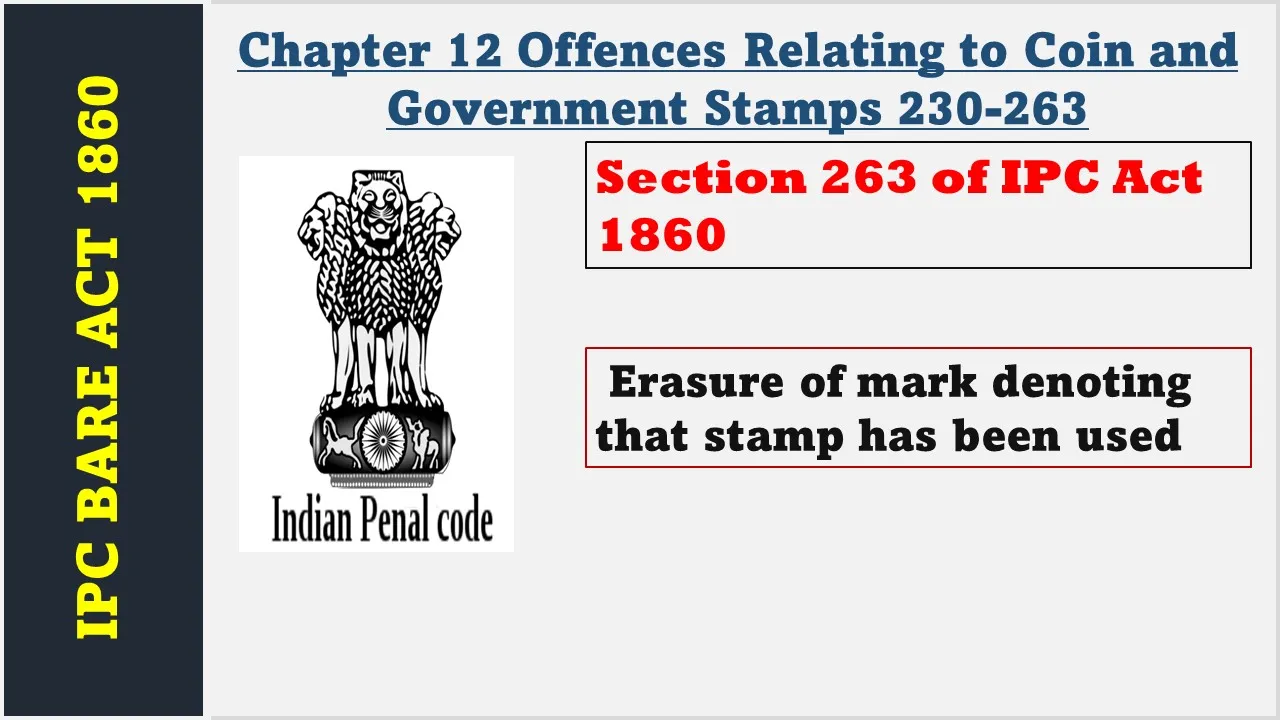 Section 263 of IPC  1860