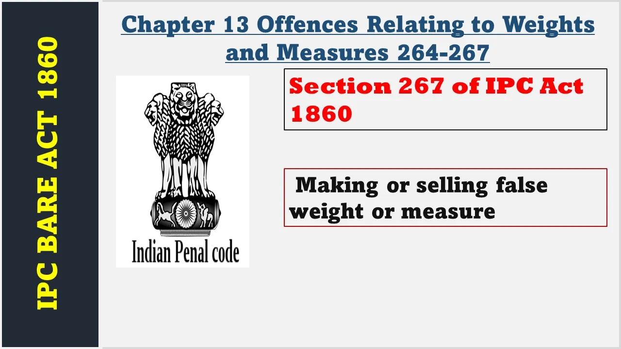 Section 267 of IPC  1860