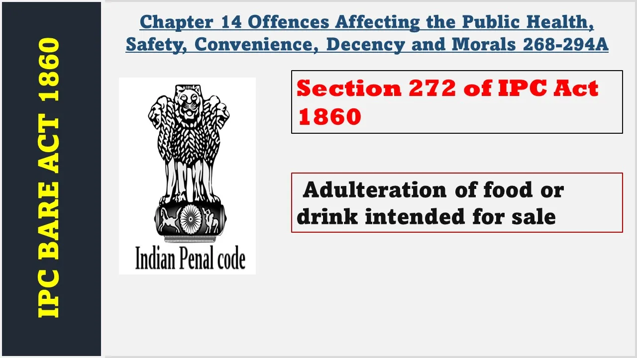Section 272 of IPC  1860