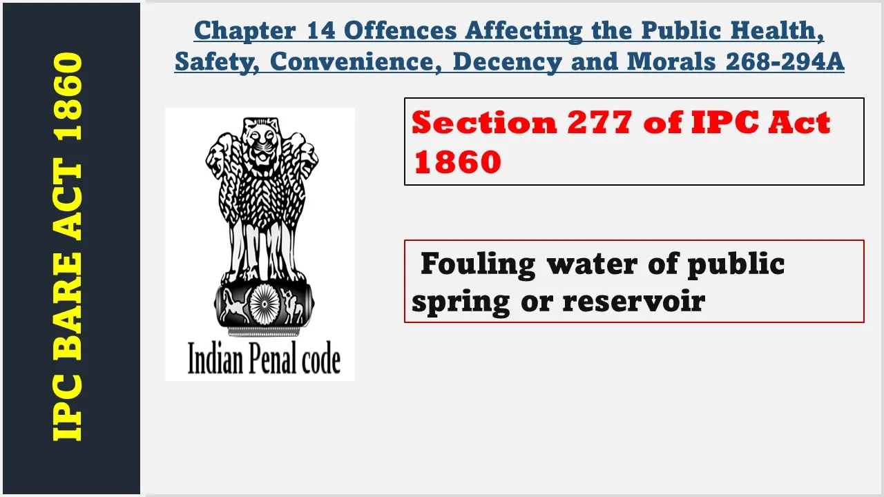 Section 277 of IPC  1860
