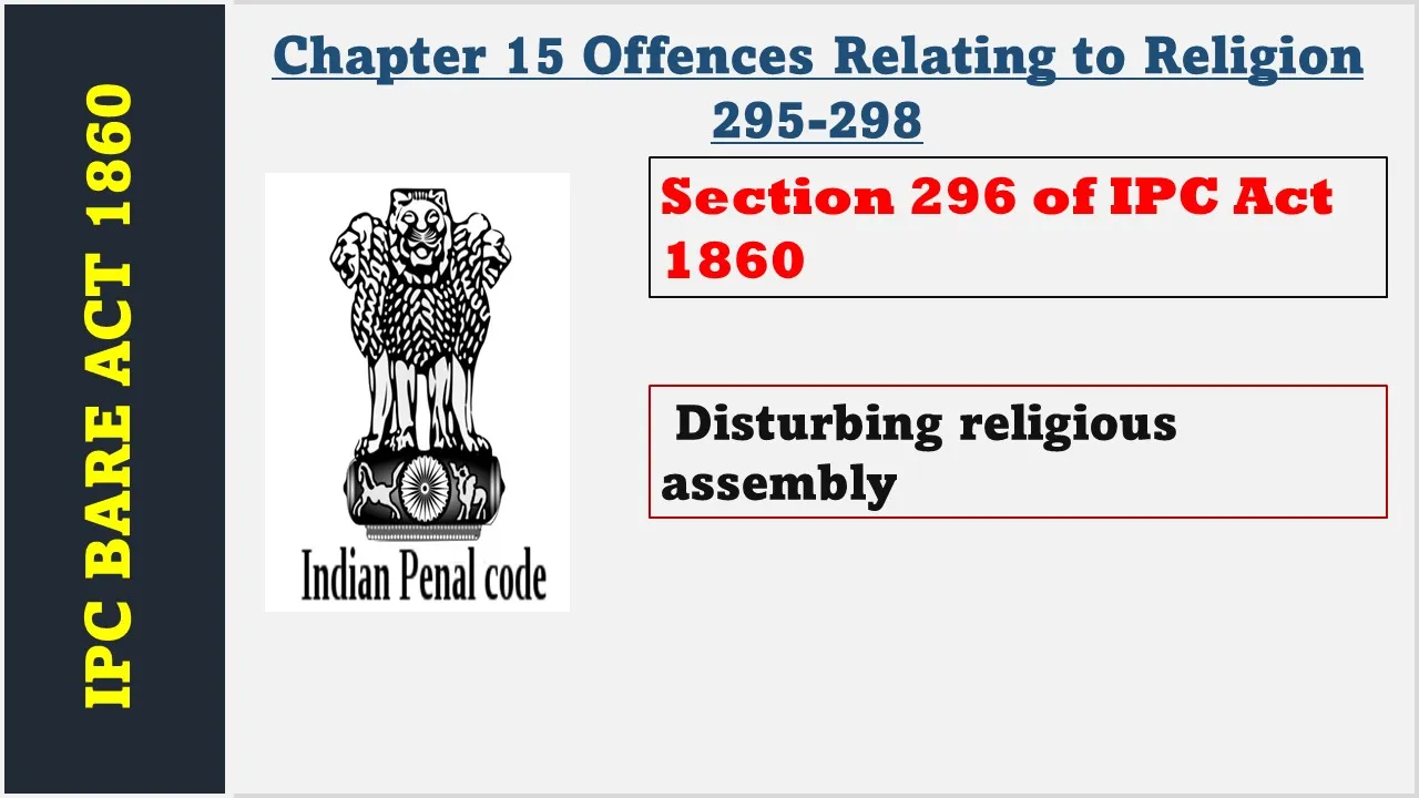Section 296 of IPC  1860