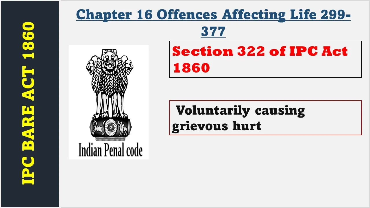 Section 322 of IPC  1860
