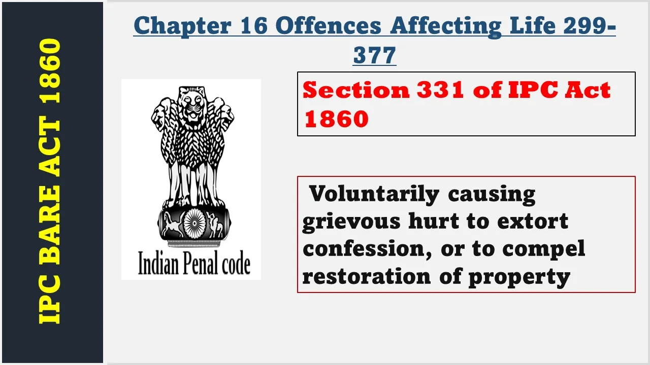 Section 331 of IPC  1860