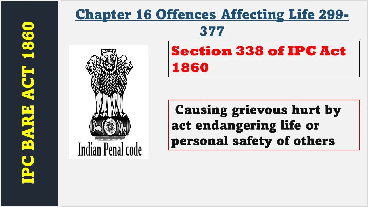 Section 338 of IPC  1860