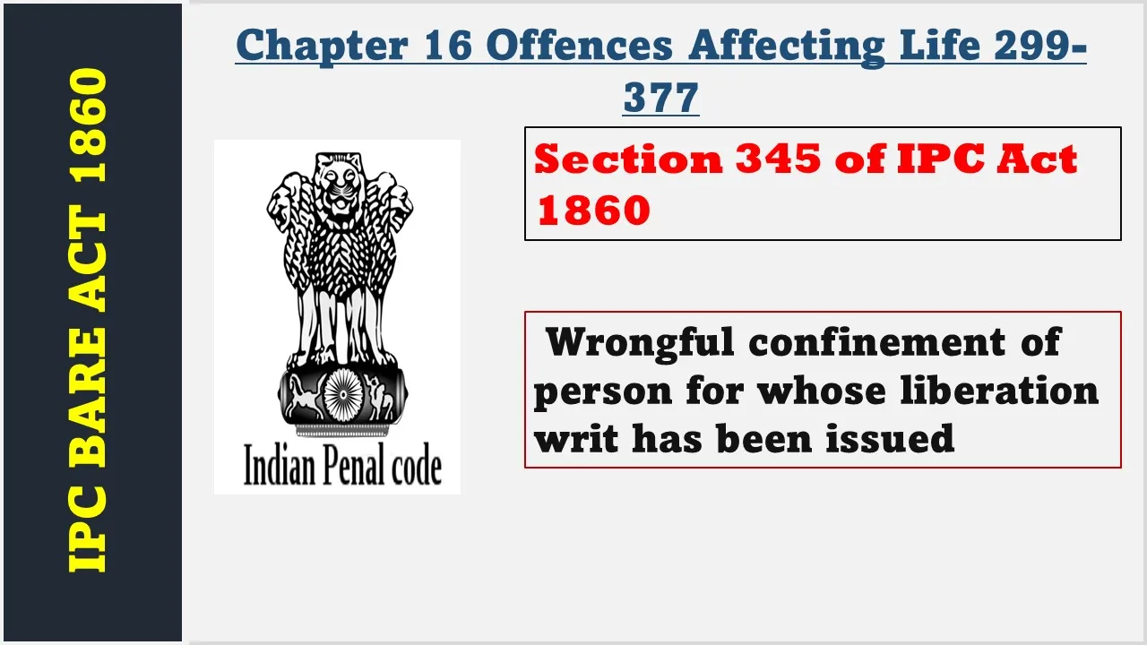 Section 345 of IPC  1860