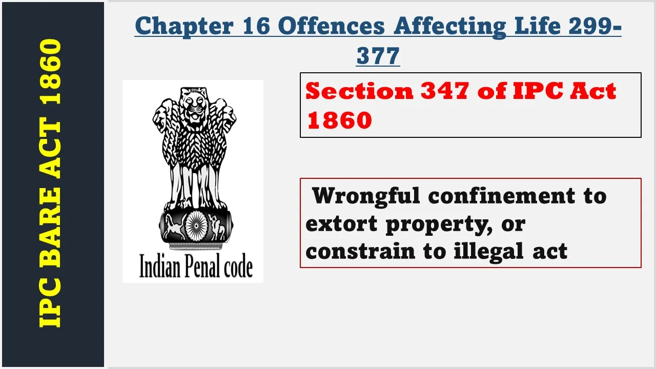 Section 347 of IPC  1860