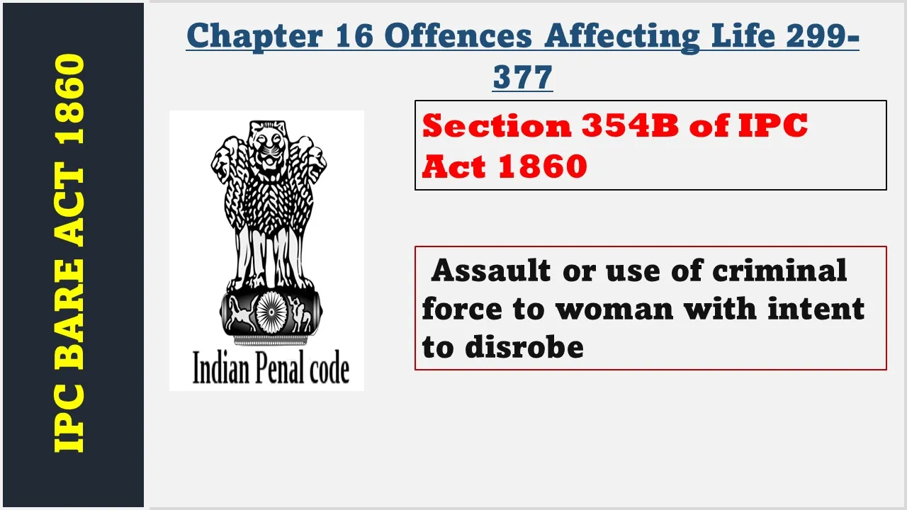 Section 354B of IPC  1860