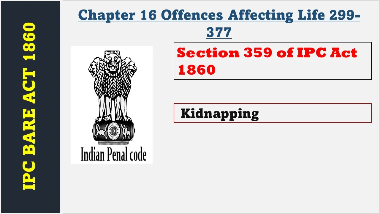 Section 359 of IPC  1860