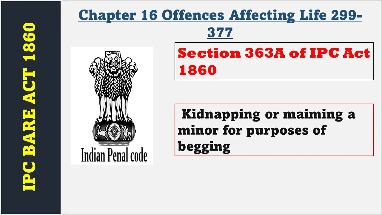 Section 363A of IPC  1860
