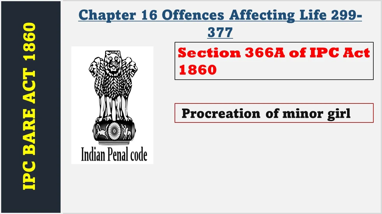 Section 366A of IPC  1860