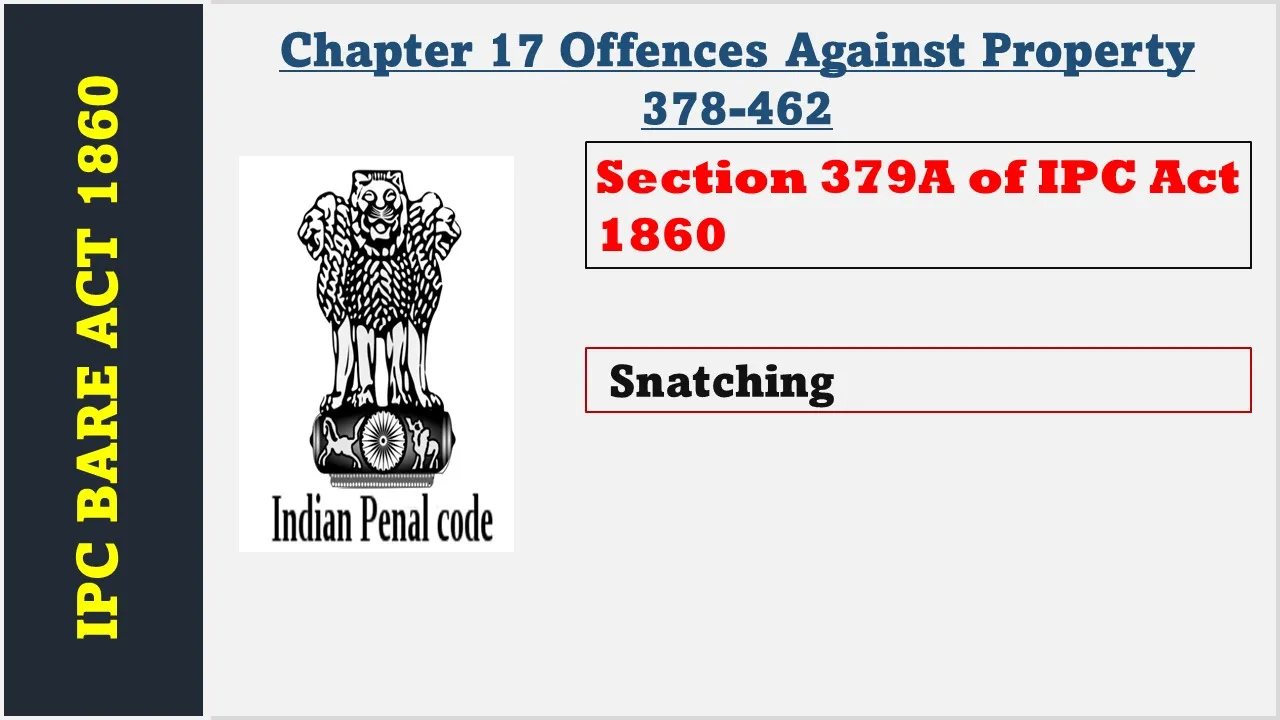 Section 379A of IPC  1860