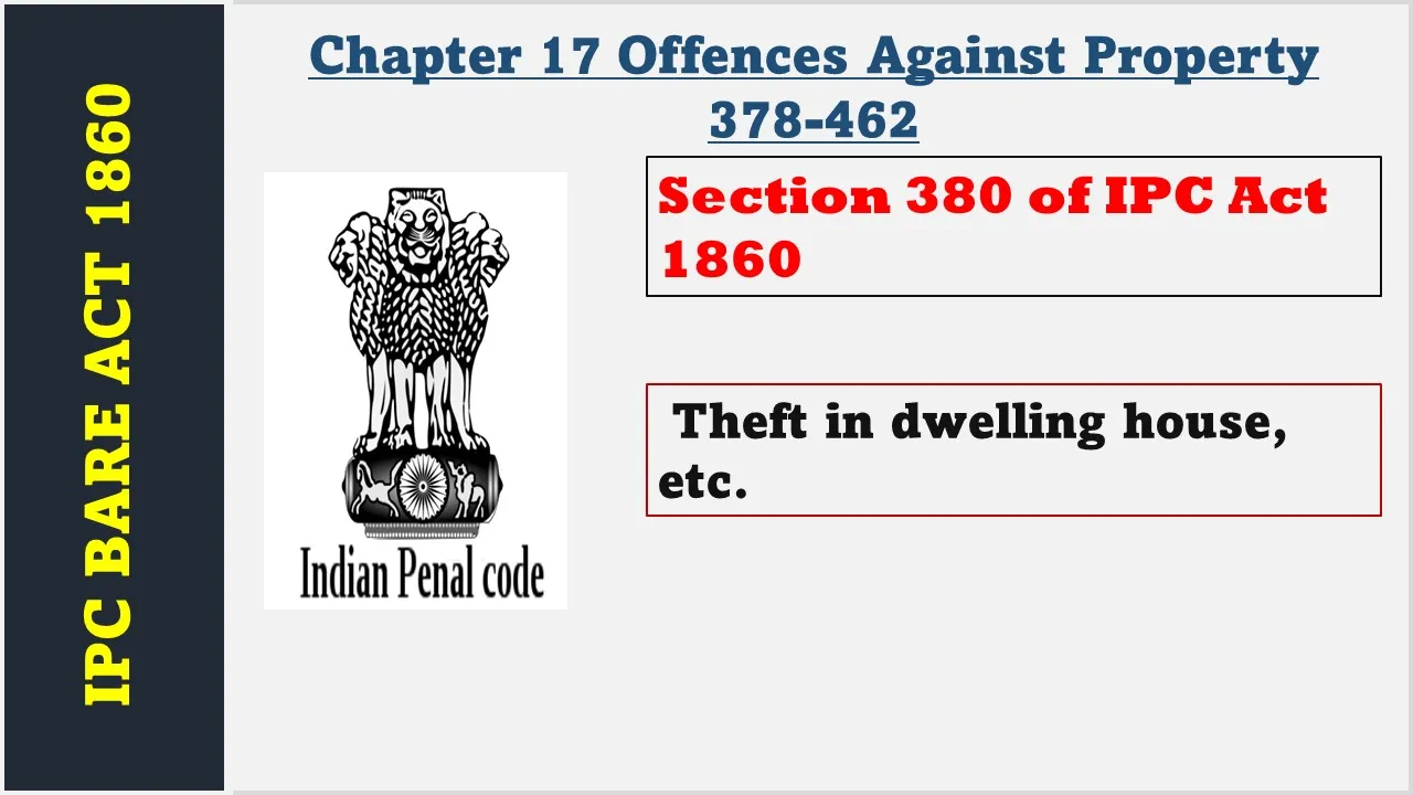 Section 380 of IPC  1860