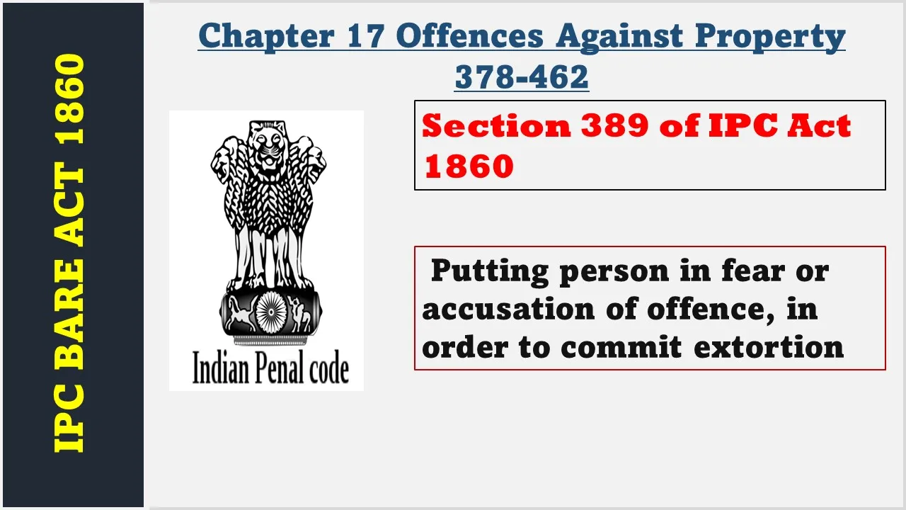 Section 389 of IPC  1860