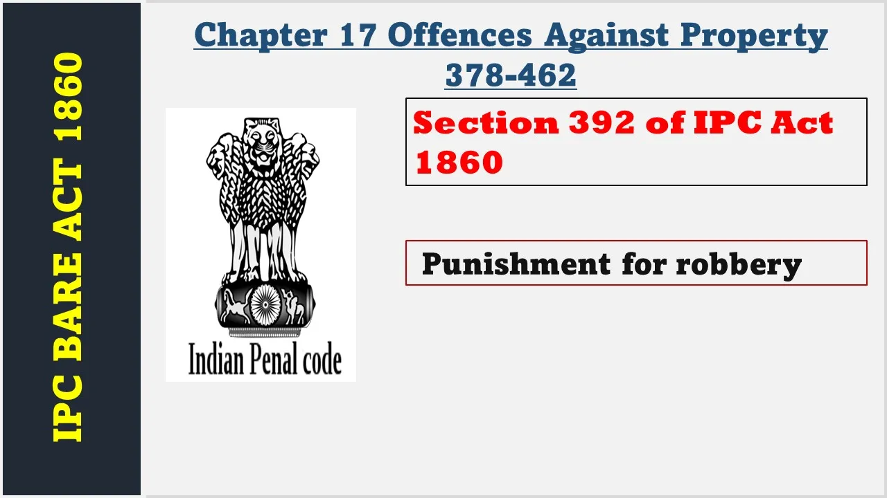Section 392 of IPC  1860