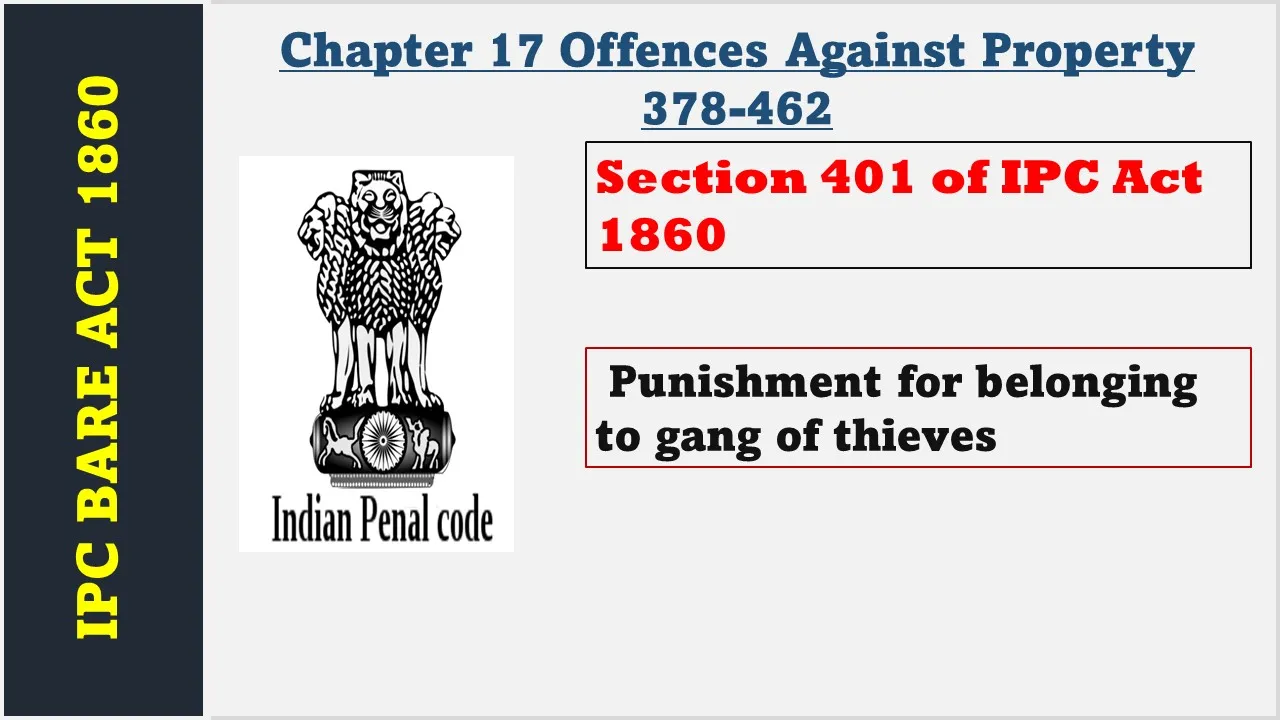 Section 401 of IPC  1860