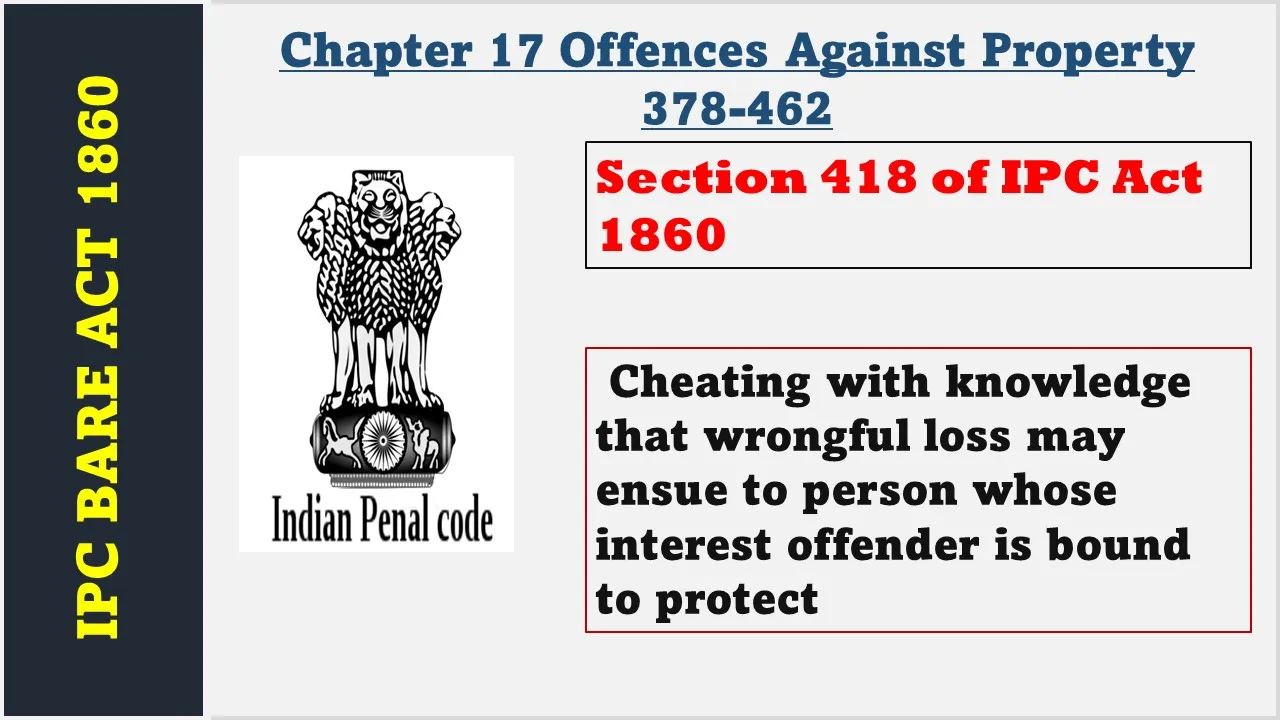 Section 418 of IPC  1860