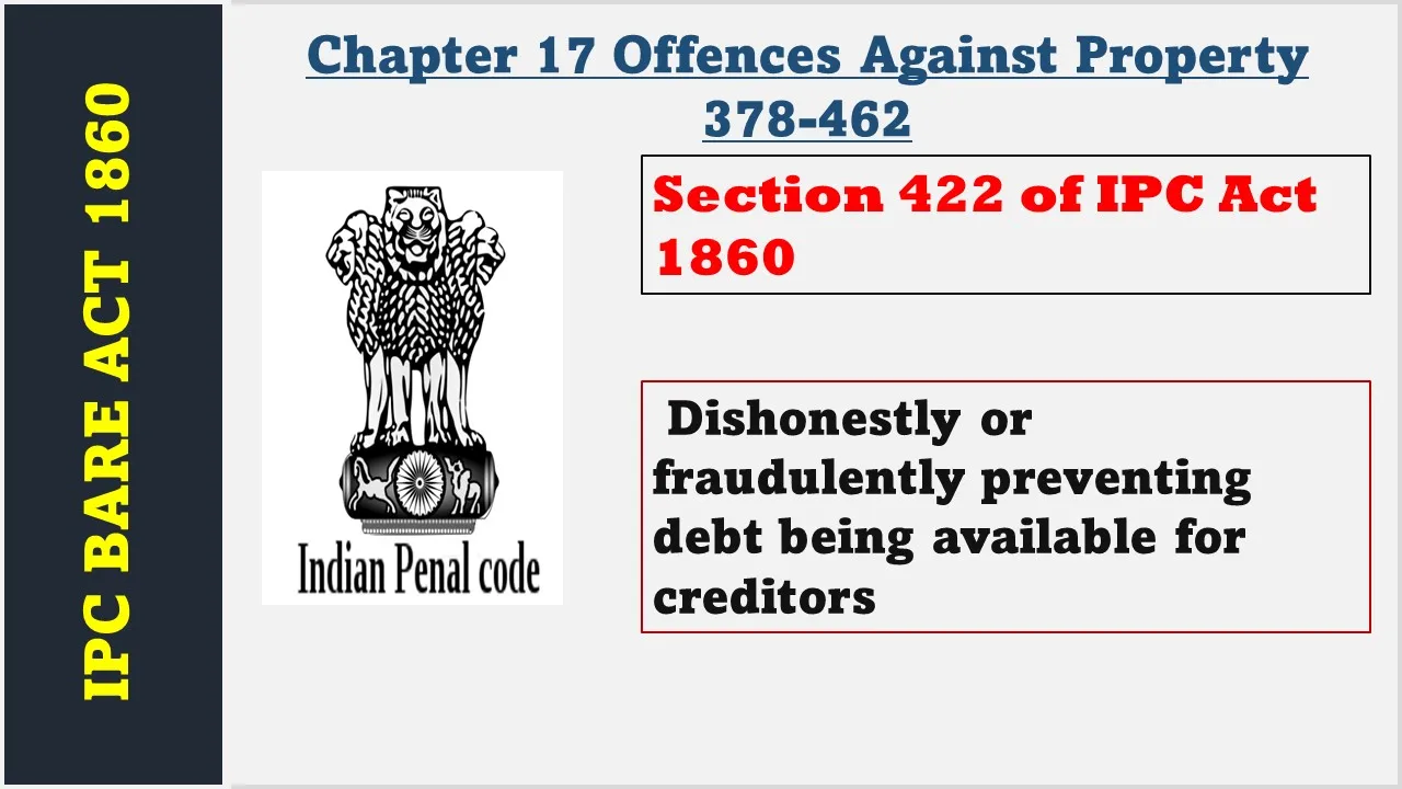 Section 422 of IPC  1860