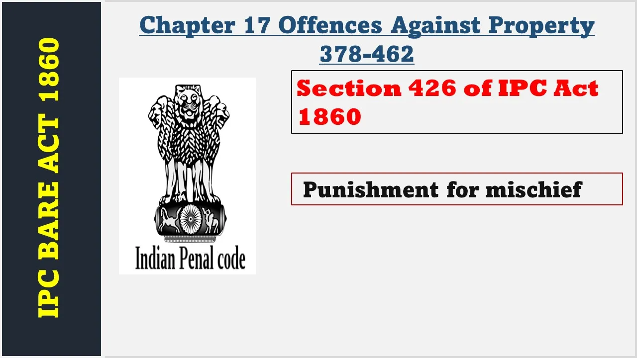 Section 426 of IPC  1860