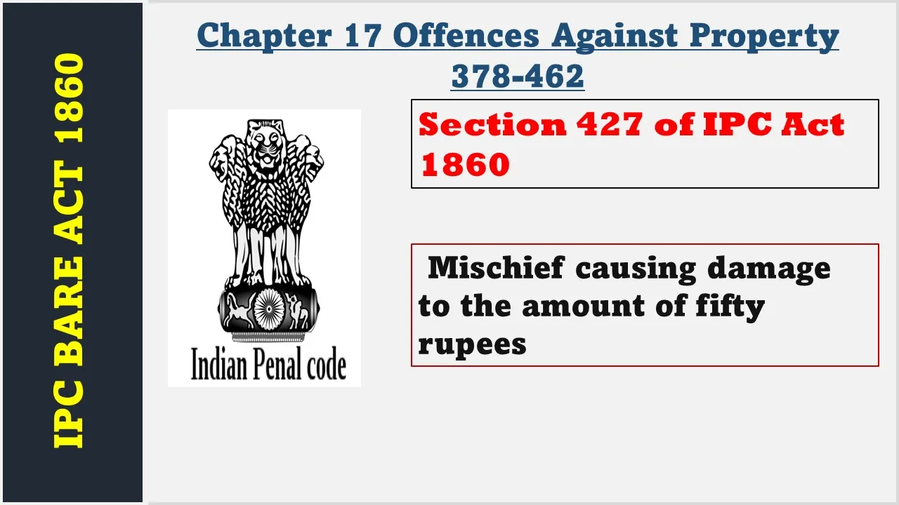 Section 427 of IPC  1860